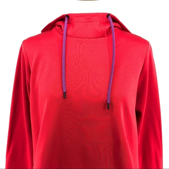 Champion Red & Purple Hooded Sweatshirt, Size L - Picture 2 of 8